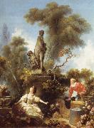 Jean Honore Fragonard The meeting, from De development of the love Spain oil painting artist